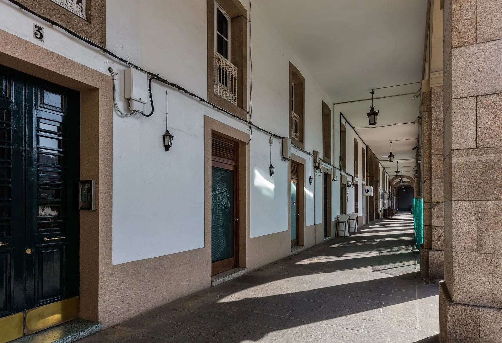 Los soportales de la plaza de María Pita, en A Coruña