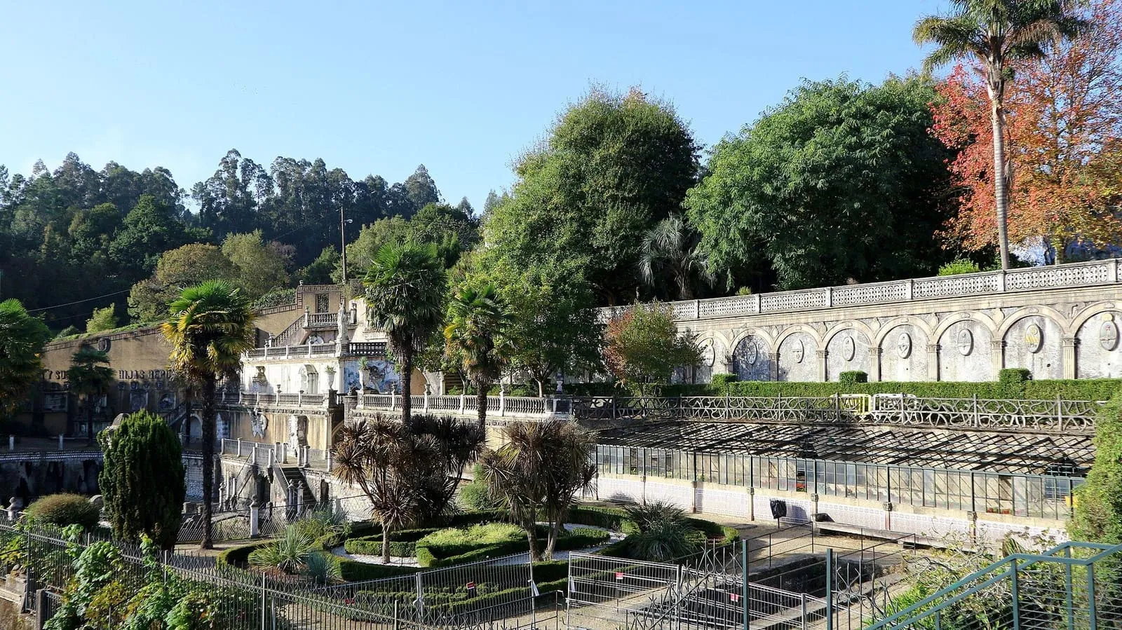 Terrazas, escalinatas y jardines del Parque do Pasatempo
